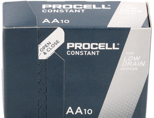 [PIDU021] Pack pila alcalina LR06/AA Procell 10 unidades Industrial. Mod. PIDU021