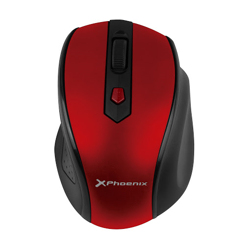 [PH516R+MEG] MOUSE RATON OPTICO WIRELESS INALAMBRICO Phoenix rojo. Mod. PH516R+