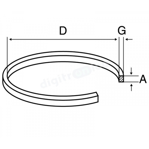 [PV014ELM] Polea cuadrada Sanyo NEC 14 x 1,5 x 3mm. Mod. PV014