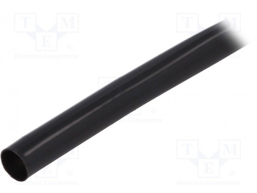 [PVC1255BK10] Tubo electroaislante PVC negro 5mm metro FM5. Mod. PVC125-5-BK-10
