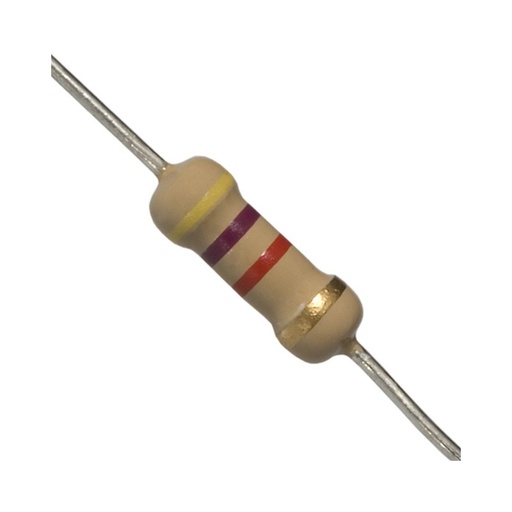 [R0.5W220KPCE] Resistencia de carbón 0.5W  220K