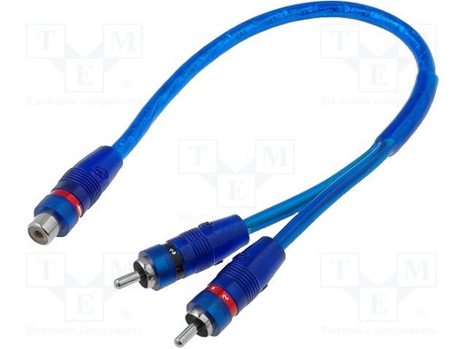 [RCAHQY21TME] Cable Y RCA para subwoofer activo para amplificador. Mod. RCA-HQ.Y2/1