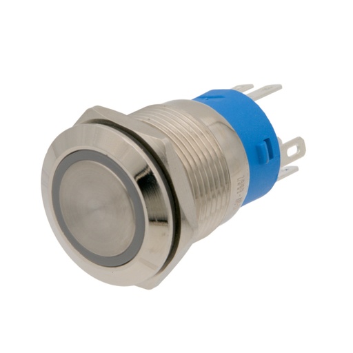 [446412ELG] Interruptor Anti-vandàlico LED RGB 12V, SPDT, 22mm OFF-ON. Mod. 4464-12