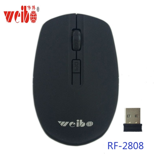[RF2808] Ratón óptico inalámbrico Weibo. Mod. RF-2808USB