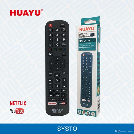 [RML1335] Mando a distancia para tv Hisense RML1335 Netflix