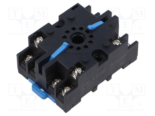 [PS11N] Base redonda zócalo relé 11 pin carril din. Mod. PS-11-N