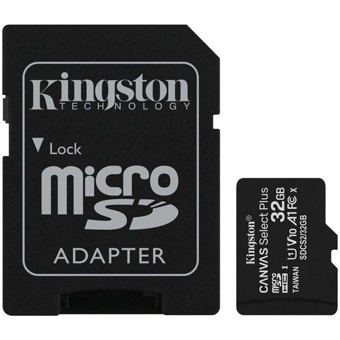 [SDCS232GBMEG] Tarjeta micro SD HC Kingston 32 GB más adaptador. Mod. SDCS2/32GB