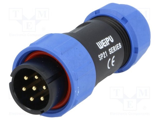 [SP2110P7] Conector macho aéreo 7 pines SP2110P7  IP68