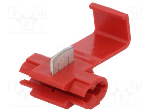 [2040156ELG] Conector enchufe rápido IDC 0,5÷1,5mm2 rojo. Mod. 109331