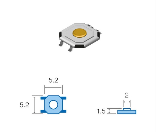 [SW053ELM] Pulsador de tacto SMD Mod. SW053