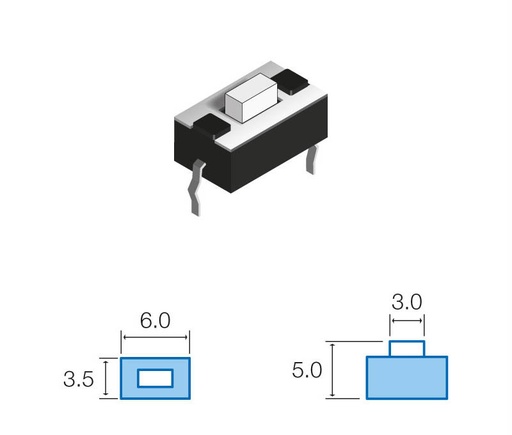 [SW073ELM] Pulsador de tacto vertical Mod. SW073