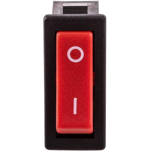 [11400CNR] Conmutador ON-ON unipolar rojo rectangular 16A 250V. Mod. 11.400.C/NR