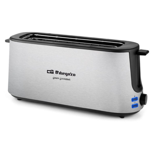 [TO6020ORB] Tostador horizontal ranura larga 1000W Orbegozo. Mod. TO6020