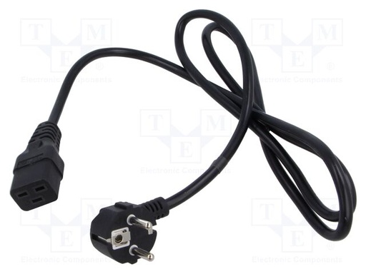 [POSACC1EUL15] Conexión alimentación C19 hebra a Schuko 3x1,5mm2. Mod. POSAC-C19-EUL15