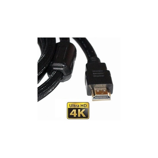 [TV4000047DIM] CONEXIÓN HDMI MACHO A HDMI MACHO 4K CABLE DE NYLON CON FILTROS ANTIPARASITARIOS V2.0 1,5m. Mod. TV40-00047