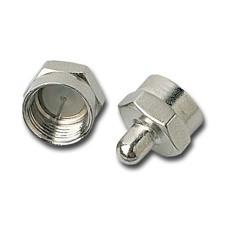 [1496AAVA] Tapón conector F macho con carga de 75ohm Mod. FCARGA