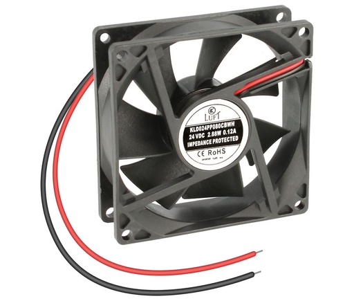 [VEN033ELM] Ventilador rodamiento de bolas 24VDC 80x80x25. Mod. VEN033