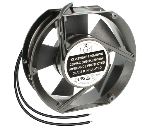 [VEN038ELM] Ventilador metálico 230VAC 172x150x51mm rodamiento bolas. Mod. VEN038
