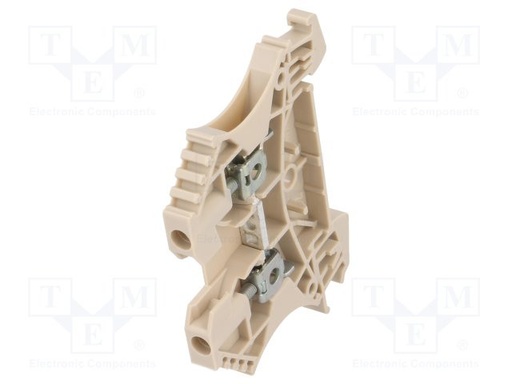 [WEIBOR2.5] Borna de carril 2,5mm2 1 vía beige TS35 800V. Mod. WDU 2.5