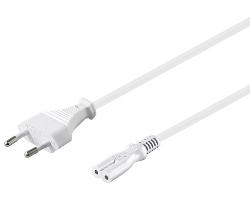 [WIR1036ELM] Cable de red Europa a tipo "8"  BLANCO