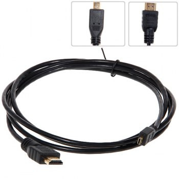 [WIR445] Conexión HDMI MACHO A MICRO HDMI MACHO 2 METROS. Mod. TV4000024