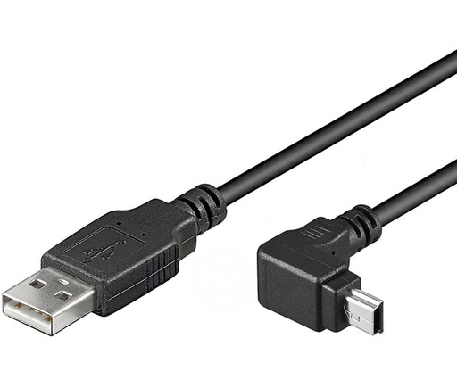 [WIR851ELM] Conexión USB-A 2.0 macho-macho Mini USB 90º. Mod. WIR851