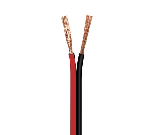 [CP03R] Cable para altavoz, Rojo-Negro 2X1.00 METRO. Mod. WIR9012
