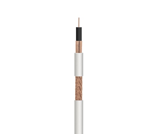 [WIR9059ELM] Rollo de cable coaxial de antena blanco 100m. Mod. WIR9059