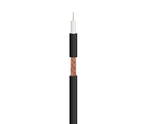 [4520ELG] Cable Coaxial RG59 75 Ohm, carrete 100m Negro. Mod. WIR9061