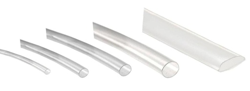 [CBHFT1271MTR] Tubo termorretractil 12.7 mm Transparente 1 metro. Mod. XBPT12.7TR
