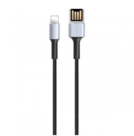 [XONB116LGBK] Cable Carga Rápida Slim USB - Lightning 2.4A 1M Negro XO NB116. Mod. XONB116LGBK