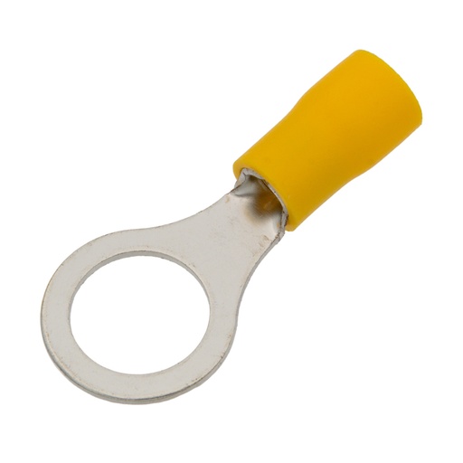 [2040096ELG] Terminal redondo aislado amarillo Ø10.5mm Ø15.0mm 48A. Mod. 2040096