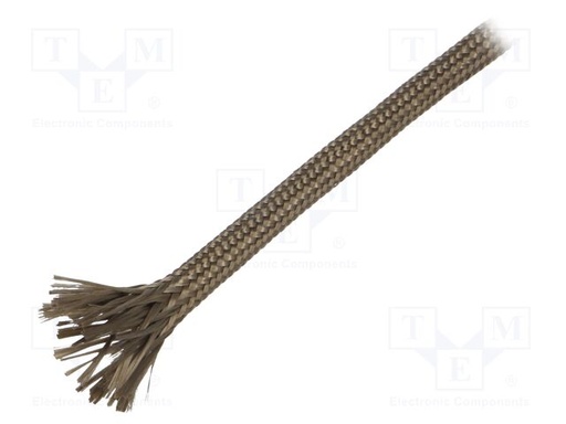 [TBA4KH10TME] Tubo electroaislante 4mm para temperatura -260-560ºC fibra de basalto. Mod. TBA-4-KH-10