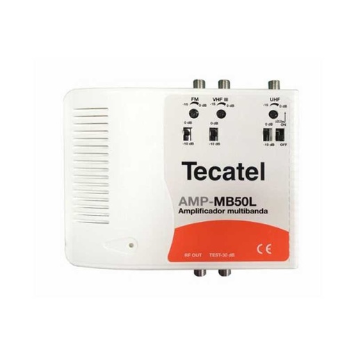 [AMPMB50L] Central amplificadora TV+FI 4 salidas (24 Vdc). Mod. CA-220