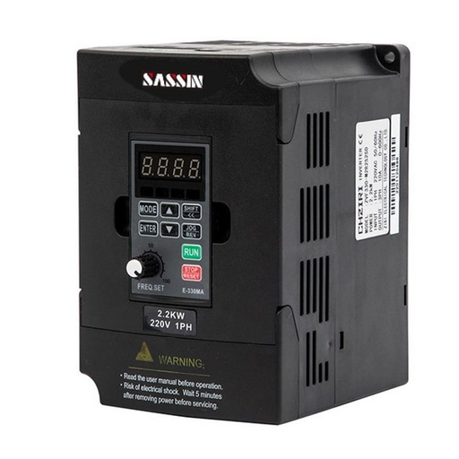 [ZVFM2R2S2S] Variador de frecuencia monofásico 230V 10A 2.2KW Sassin. Mod. ZVFM2R2S2M
