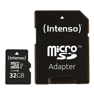 [3423480MEG] Tarjeta de memoria micro SD de 32 GB UHS-I CL10 Intenso. Mod. 3423480
