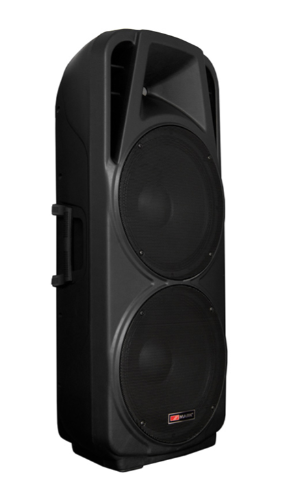 [MBS12152A] Caja activa. 2x15" woofer + driver 1.3". Amplif. 500W. USB/SD. Mod. MBS 1215/2A