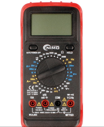 [MUL003ELM] Multímetro digital de alta prestación. Mod. MUL003