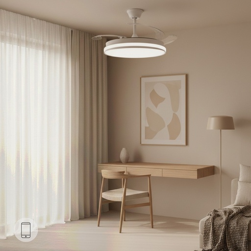 [LM8837] Ventilador de Techo Led White Heer Smart ø107 Cm. Mod. LM8837