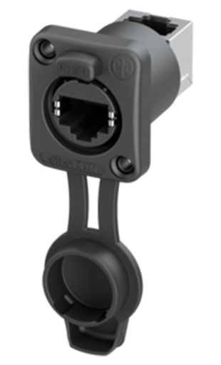 [NE8FDPUTOP] Conector RJ45 chasis IP65 etherCON entrada trasera 90º Neutrik. Mod. NE8FDPU-TOP