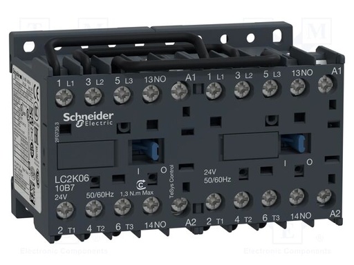 [LC2K0610P7] Grupo contactores inversor 3xNO 230VAC Schneider. Mod. LC2 K0610P7