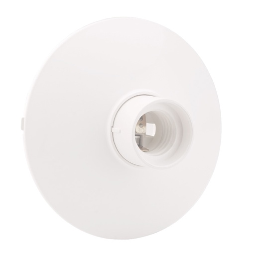 [101545001GSC] Portalámparas superficie plano E27 Blanco. Mod. 101545001