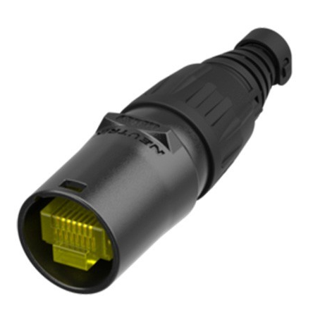 [NE8MXB] Soporte para conectores RJ45 cuerpo negro Neutrik. Mod. NE8MX-B