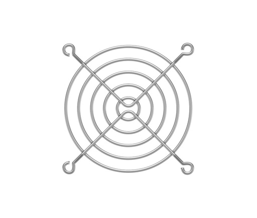 [RJV002] Rejilla metálica para ventilador 80x80mm cromo. Mod. RJV002