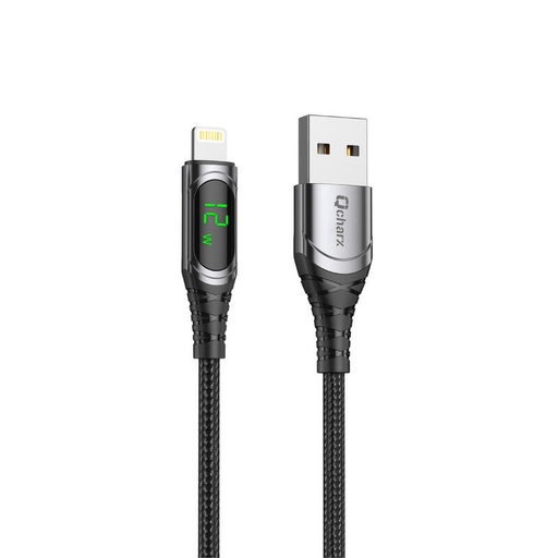 [QCHIBI3] Cable de carga y transferencia de datos Formentera 3A 1metro USB a Lightning. Mod. QCHIBI3