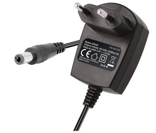 [CAR346ELM] Cargador baterías de litio 4.2V 1.2A jack 2.1mm. Mod. CAR346