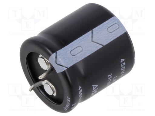 [UPH2W121MDD] Condensador electrolítico 120uF 450VDC. Mod. CE120450