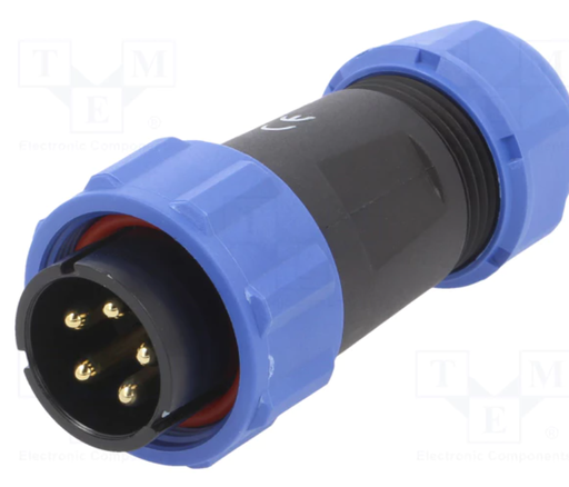 [SP2110P5II2N] Conector macho 5 pin 30A IP68. Mod. SP2110/P5